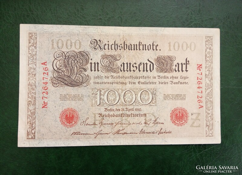 1000 német márka 1910
