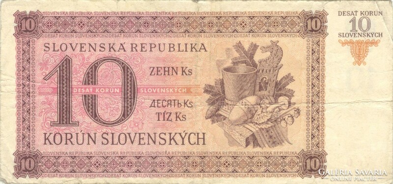 10 korun korona 1943 Szlovákia