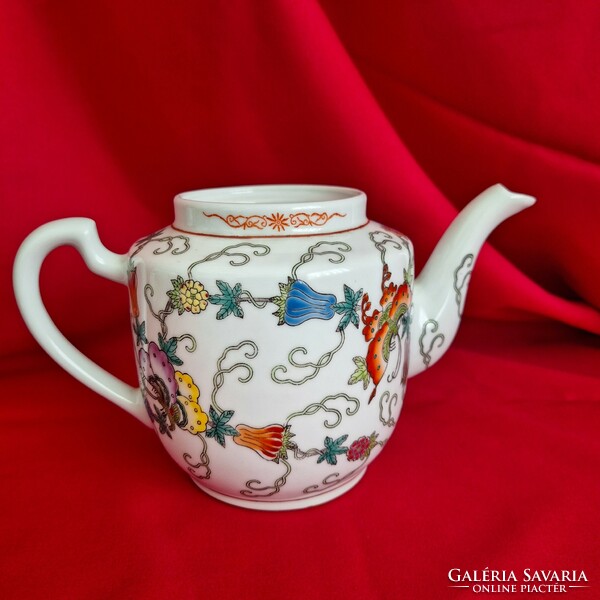 Chinese porcelain pourer, jug, hand painted