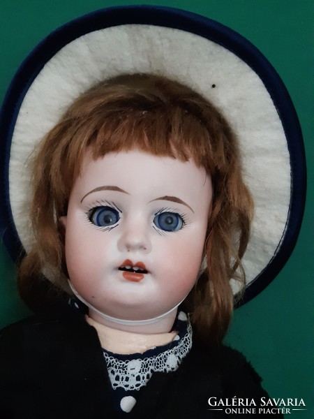 Good condition old antique porcelain armand marseille doll with head, 1894, approx. 38 Cm