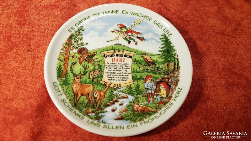German, sweet memory porcelain small plate 10 cm