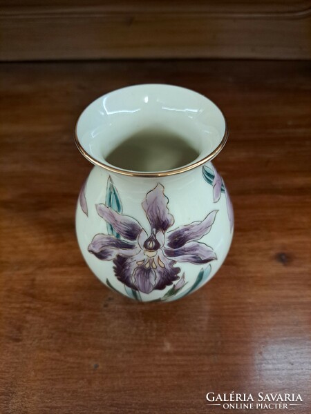 Orchid zsolnay vase