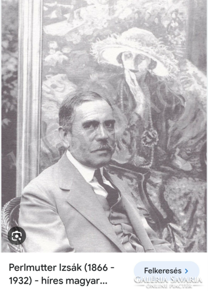 Portrait of the painter Issák Perlmutter (1866-1936).