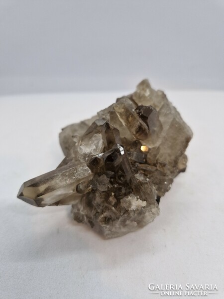 Smoke quartz mineral colony