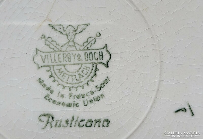 Villeroy & Boch Mettlach Rusticana német porcelán tányér mélytányér tálaló tál