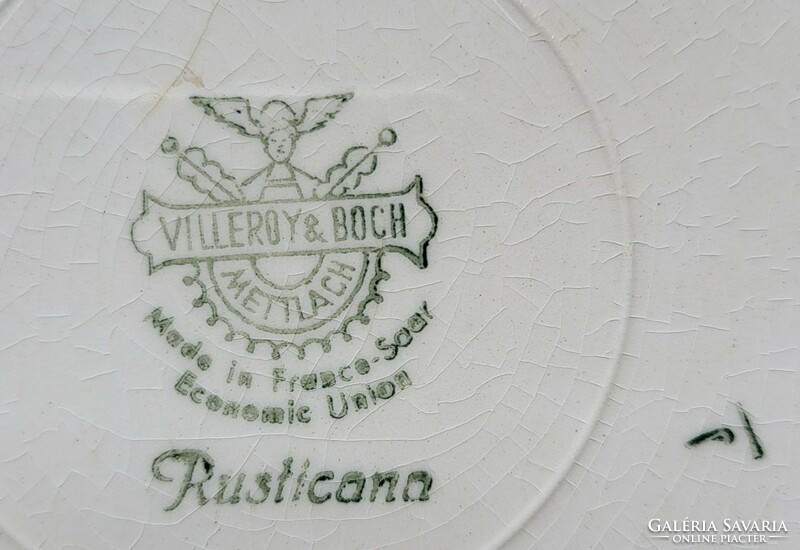 Villeroy & boch mettlach rusticana German porcelain plate deep plate serving bowl