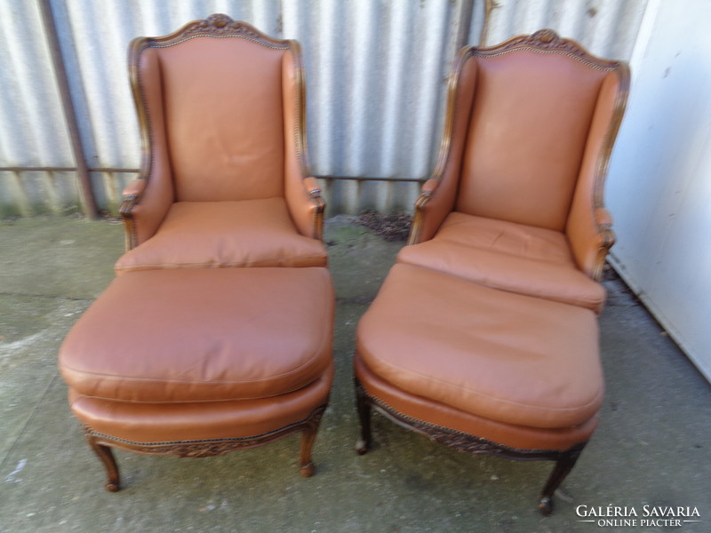 Leather armchairs