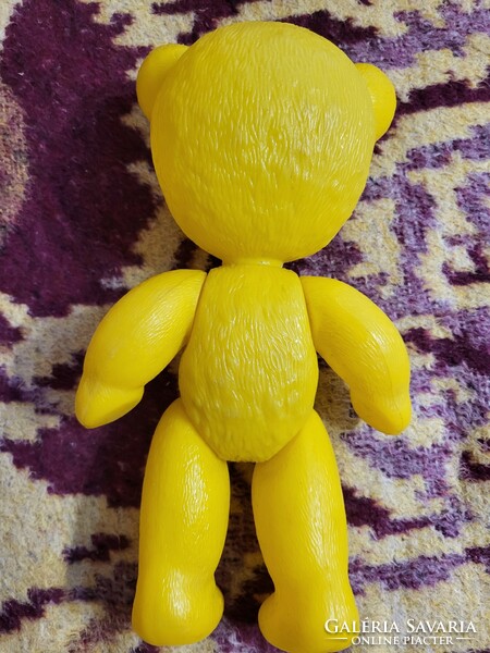 Old dmsz yellow plastic teddy bear
