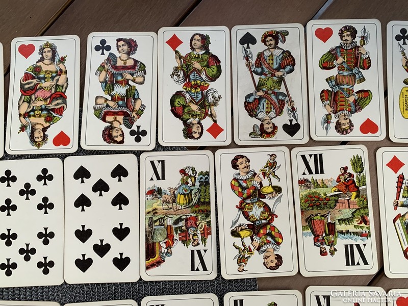 1955 Körüli large tarot playing cards, deck of divination cards playing card factory and printing house Budapest