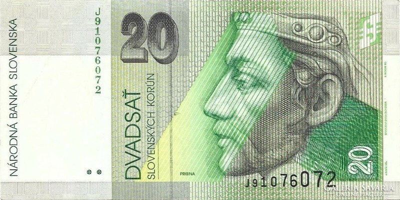 20 Koruna 2001 Slovakia 1.