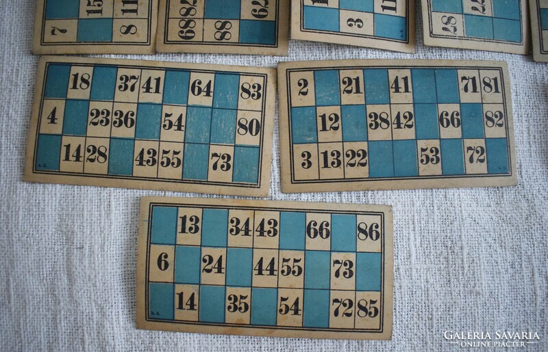 Tombola old game, board game from the 50s and 60s.