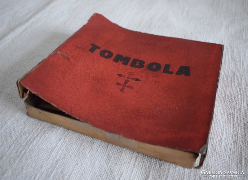 Tombola old game, board game from the 50s and 60s.