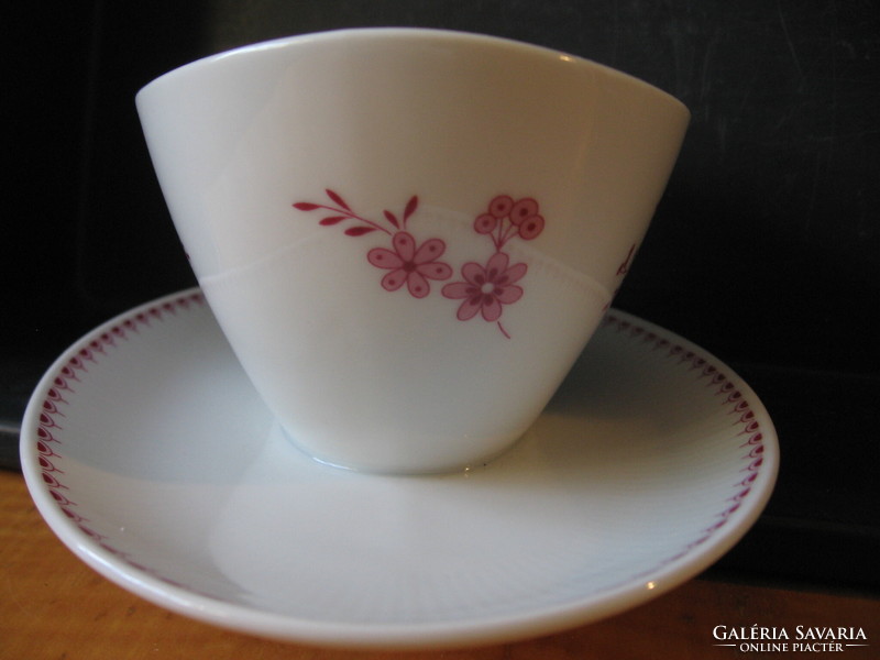 Pink floral shabby sauce cup seltmann weiden monika