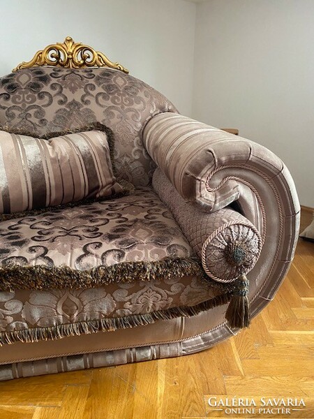 Hibátlan eredeti Olasz luxus ülőgarnitúra, barokk újratervezve
