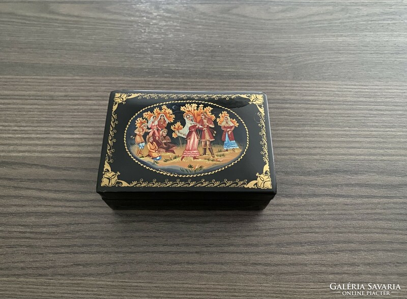 Russian hand painted marked special lacquer box