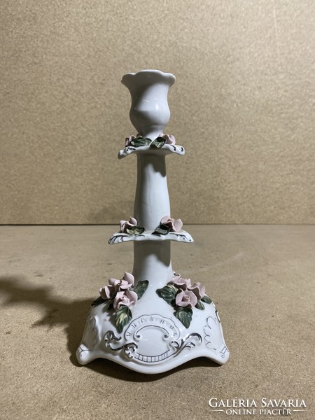 Ceramic candle holder, 25 x 13 cm, excellent for home decoration. 2254