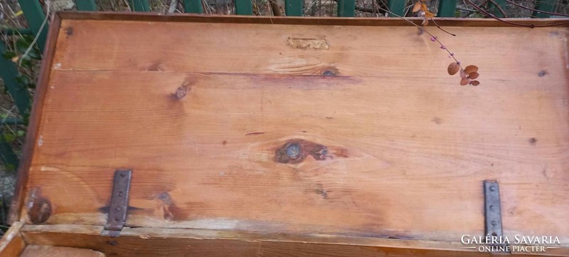 Old folk pine chest 19th century