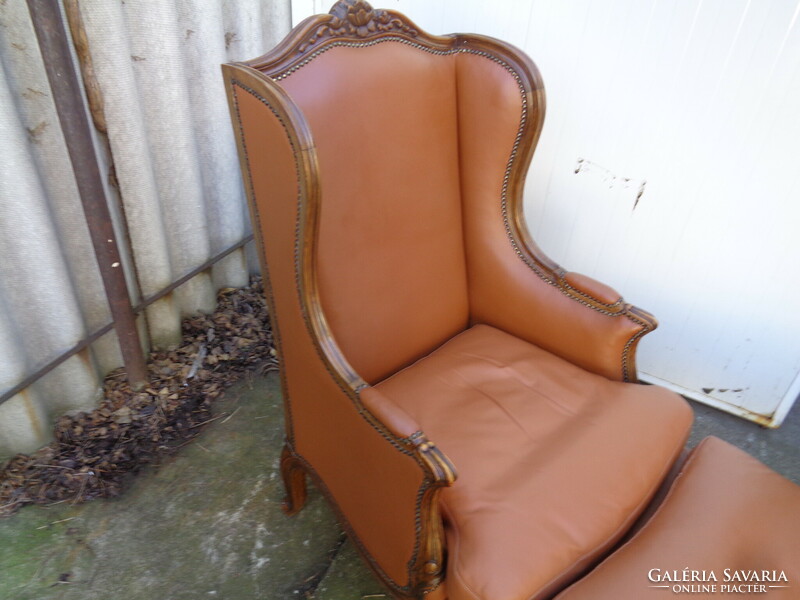 Leather armchairs