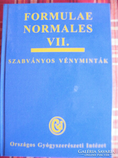 Formulae normales VII. - szabványos vényminták -