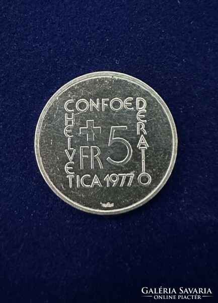 1977-es svájci 5 frankos emlékérme