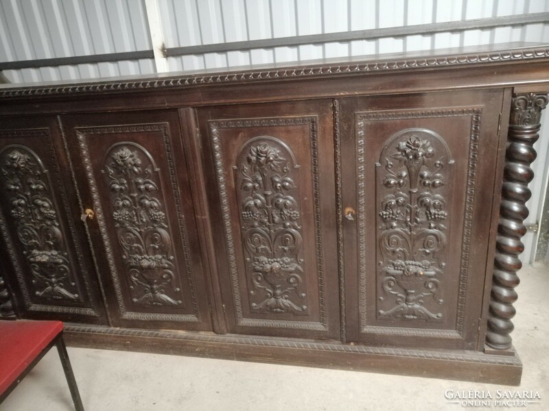 Antique corner sideboard