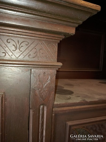 German antique sideboard hand carved 166x260x65 cm for sale due to lack of space