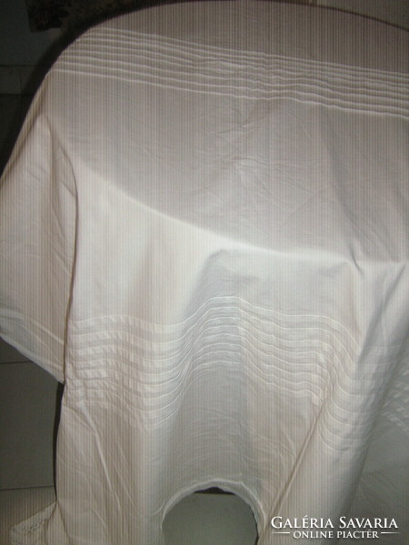 A cute white duvet cover with a lace edge