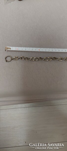 Antik ezüst zsebóra lánc