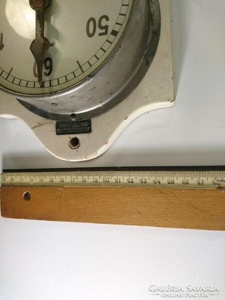 Old antique laboratory timer, minute clock, Transylvania and Szabo scientific instrument factory 1920s