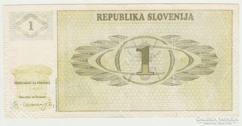 * 1 TOLAR SZLOVÉNIA 1990 *