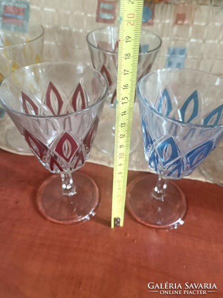 Colorful crystal glasses