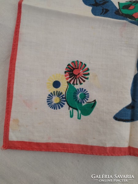 Children's textile handkerchiefs - from the 70s/ 2 pcs