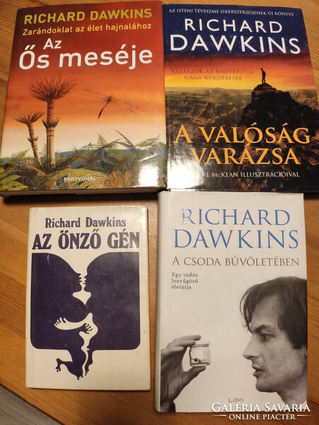 Richard Dawkins: Az önző gén, Az ős meséje, A valóság varázsa, A csoda bűvöletében könyvcsomag