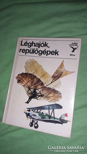 1984.BÚVÁR ZSEBKÖNYV- Kondor Lajos :Léghajók, repülőgépek képes könyv a képek szerint KOLIBRI MÓRA 2