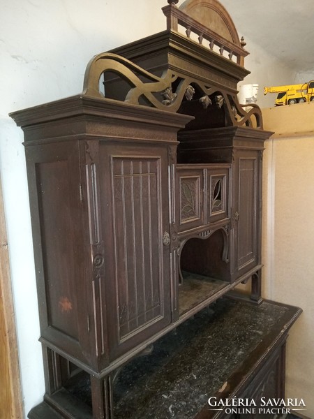 German antique sideboard hand carved 166x260x65 cm for sale due to lack of space