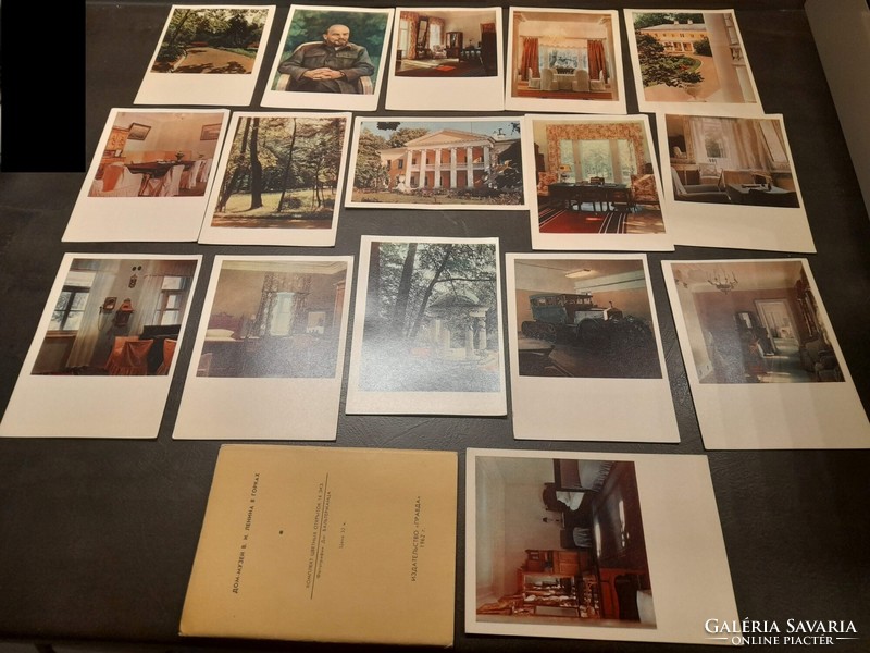 Szovjet képeslap Lenin házmúzeuma 16 db képeslap egyben