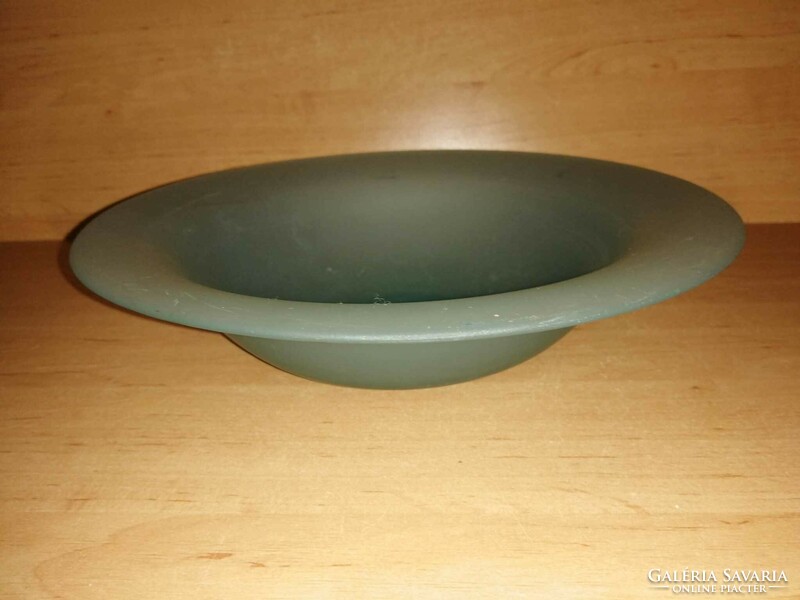 Turquoise glass bowl, offering 27.5 cm (n)