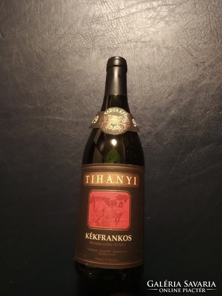 Hagyatékból Tihanyi kékfrankos 1994  1000ft óbuda  Bontatlan üveg bor a 90-es évekből. 0.75 liter. e
