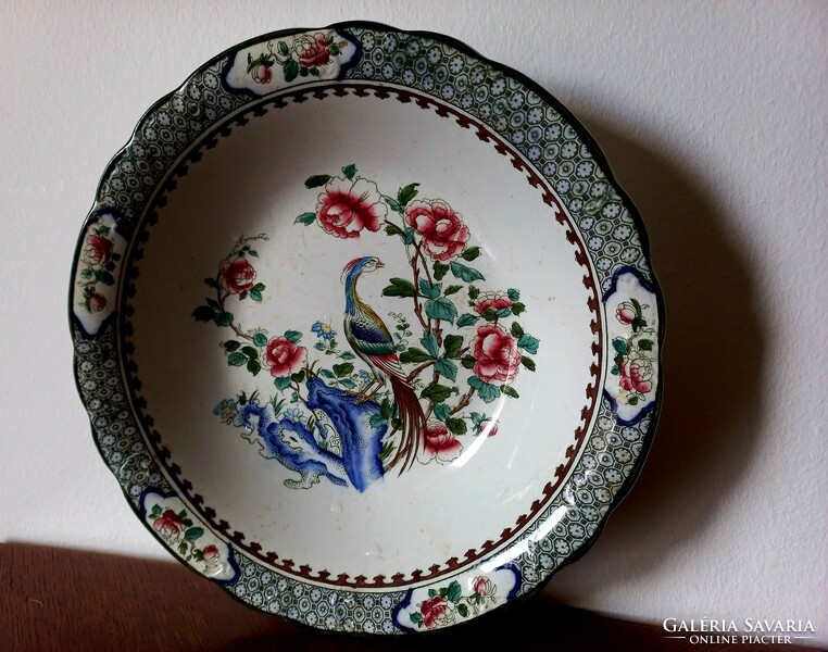 Old English plate with beautiful painting