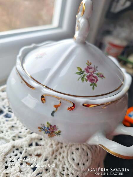 Porcelain sugar bowl