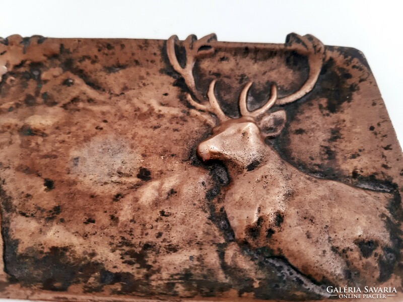 Deer bronze ashtray, for hunters!!!