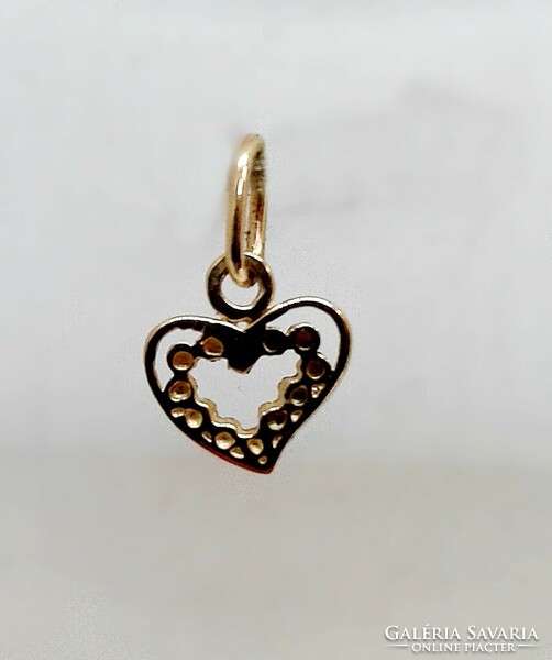 White gold heart pendant (zal-db2670)