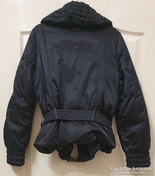 Trussardi l-xl dark blue luxury down jacket