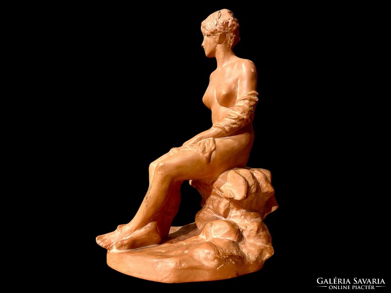 Gallery terracotta nude sculpture (4.) by the sculptor Ferenc Trischler