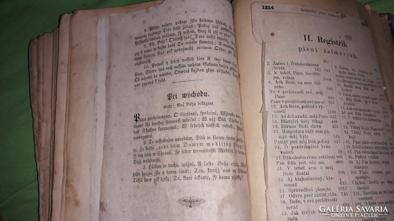 1894. Antique Gothic letter cithara sanctorum pisné ducownj 