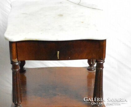 Antique bieder bedside table