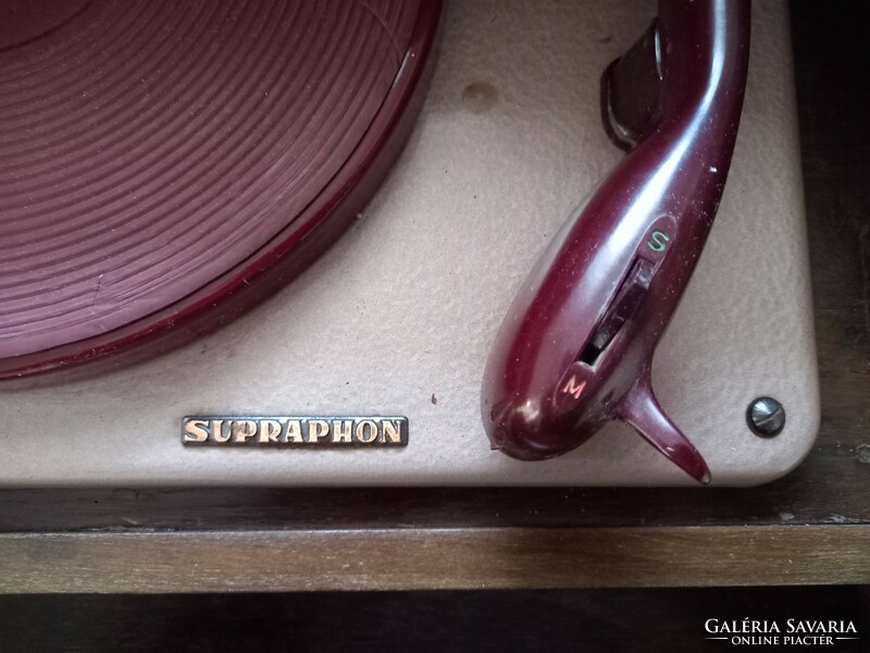 1955-ös Supraphon csehszlovák lemezjátszó !