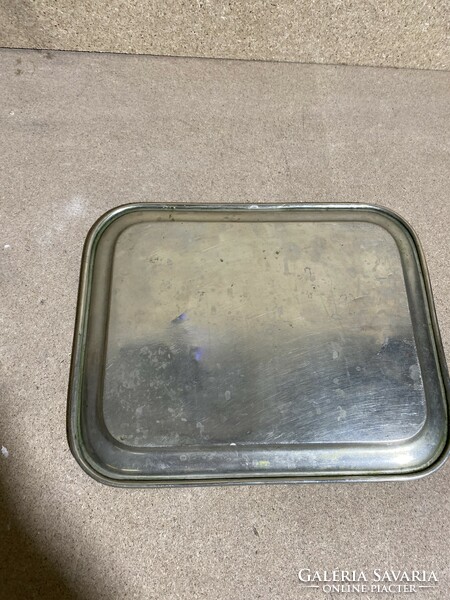 Alpaca tray, heavy, size 27 x 21 cm rarity, for festive table.2277