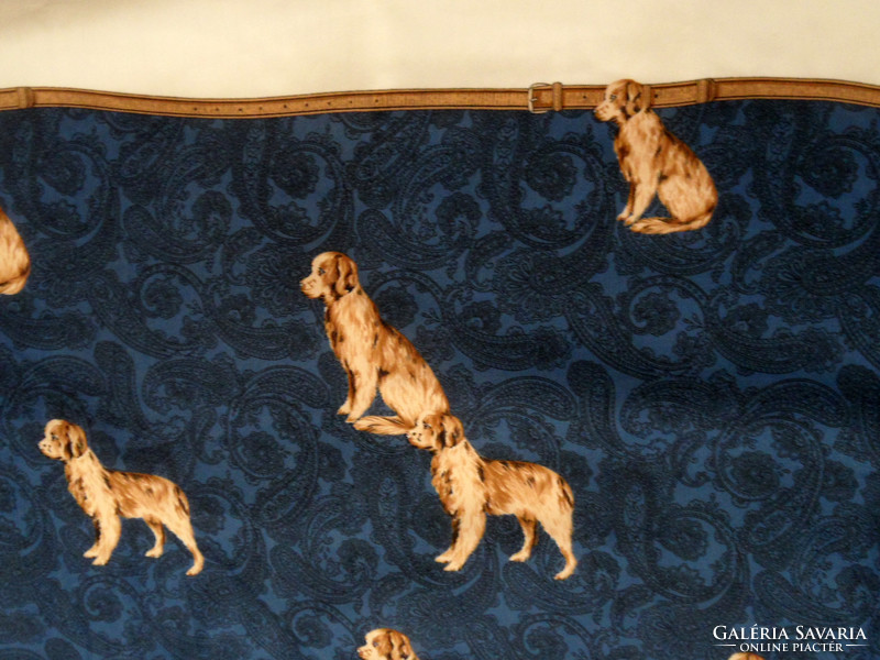 Women's scarf with a larger dog pattern
