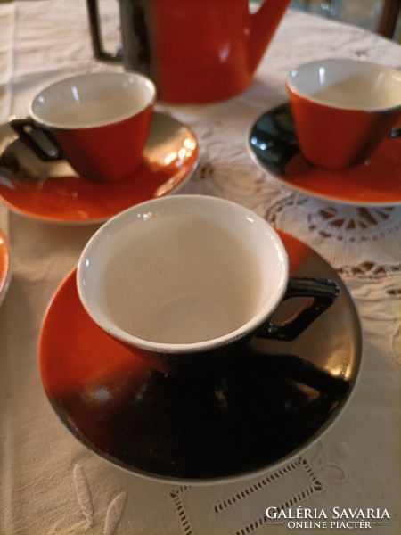 Árt deco granite mocha coffee set